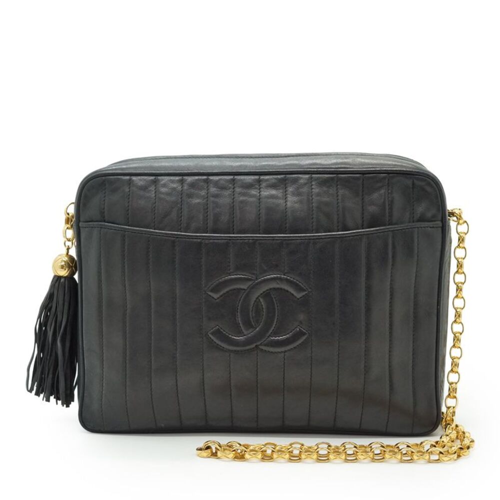Chanel Vintage Leather Shoulder Bag Camera Bag